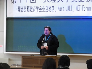 関西英語教育学会 KELES 第22回セミナー（奈良地区） 開会のご挨拶 Jeff Crawford 氏 (Nara JALT Chapter President)